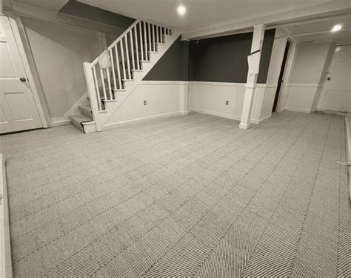 Are carpet tiles good for basement floors