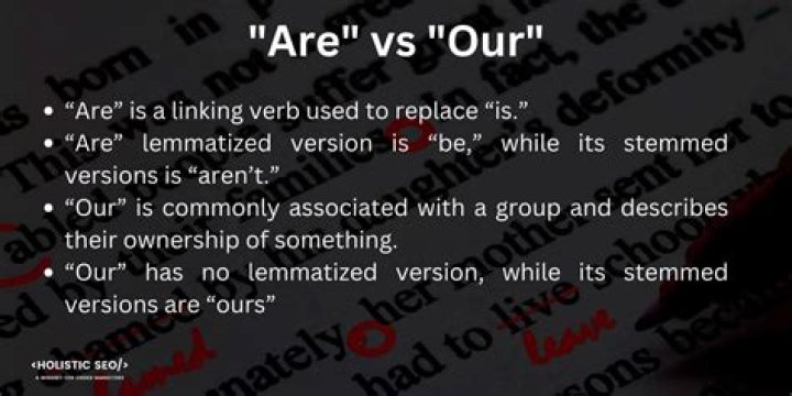 Are vs our pronunciation