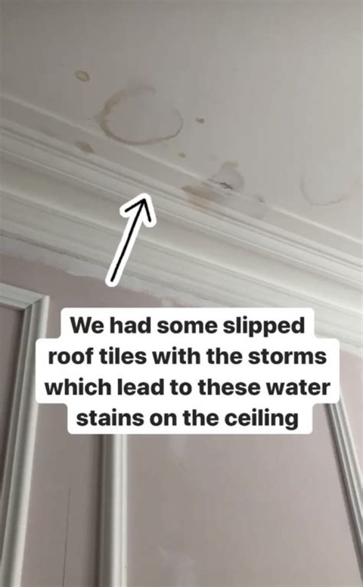 Are water stains on ceiling bad?