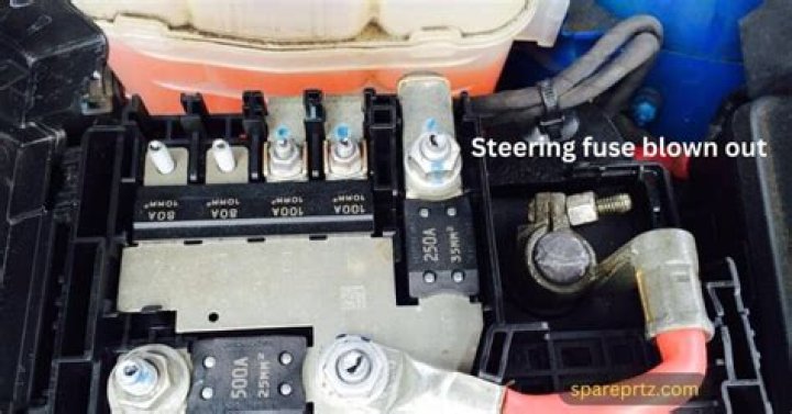 Can a blown fuse affect power steering