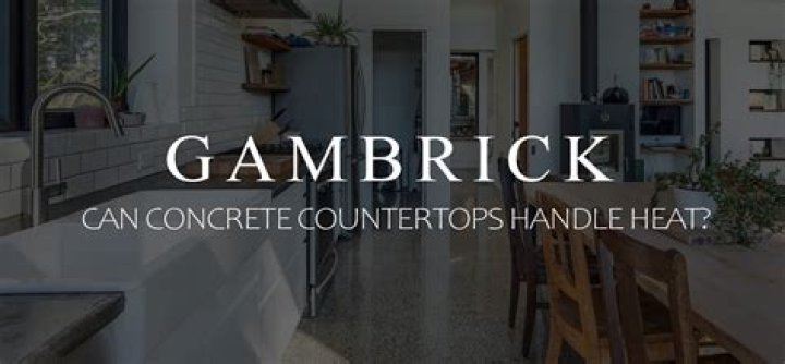 Can concrete countertops handle heat