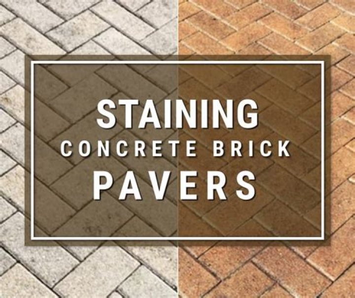 Can concrete stain be used on brick