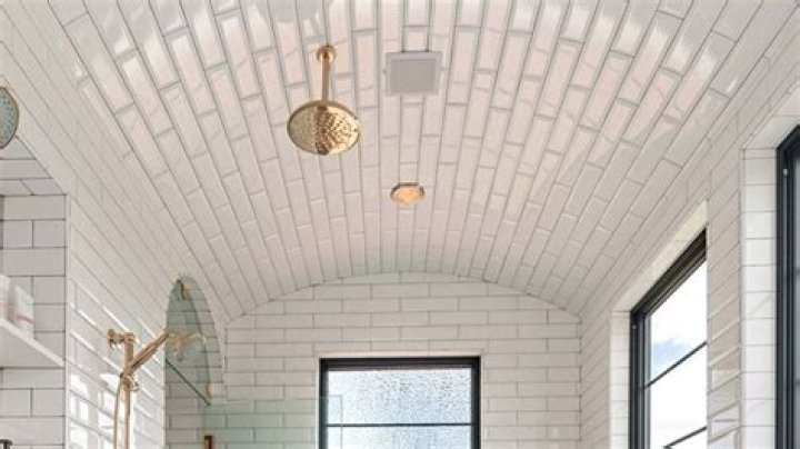 Can I tile my bathroom ceiling