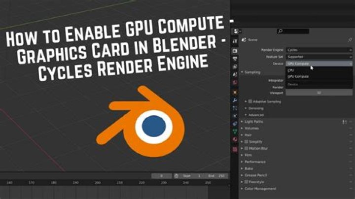 Can Not Switch Cycles To Gpu Blender