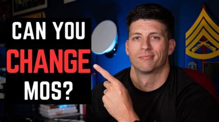 Can you change your MOS before your contract is up
