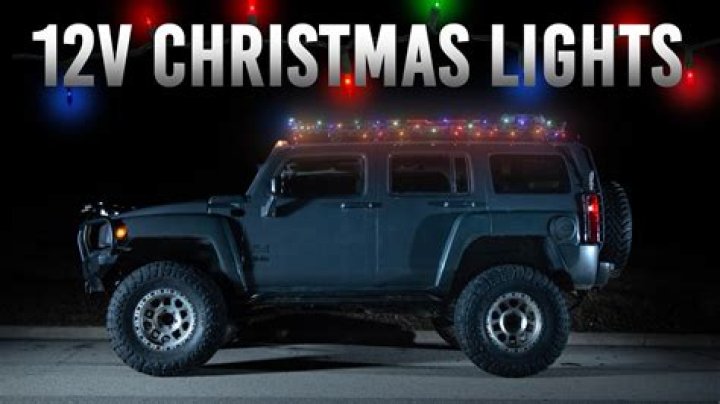 Can you hook up Christmas lights to a car battery