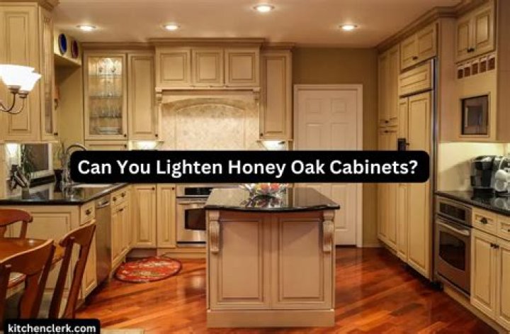 Can you lighten honey oak cabinets