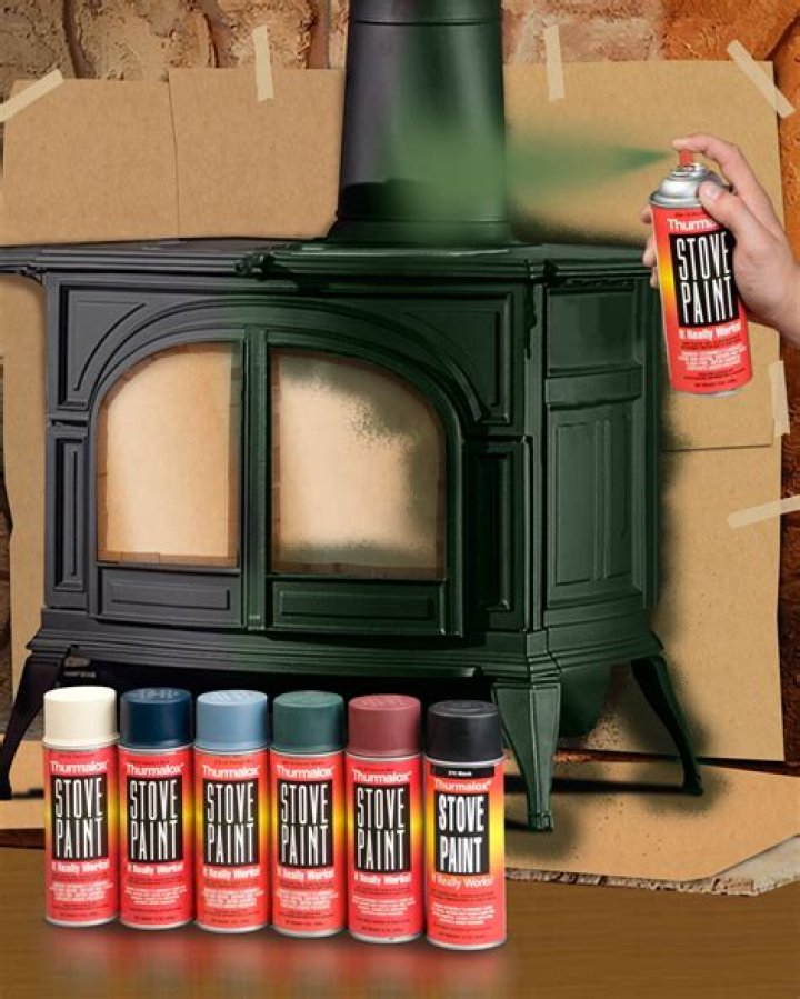 Can you paint behind a wood burning stove