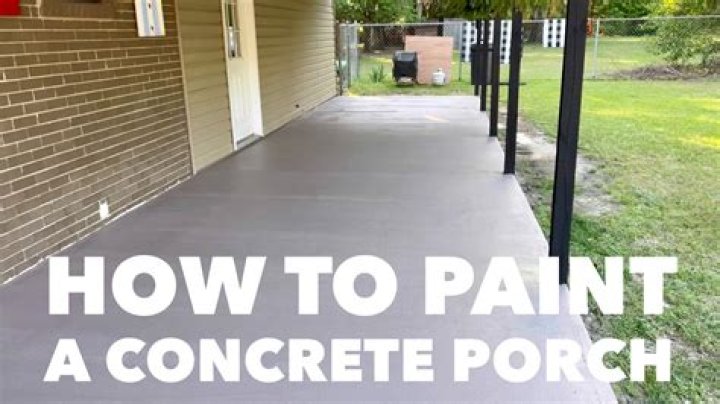 Can you put concrete over paint