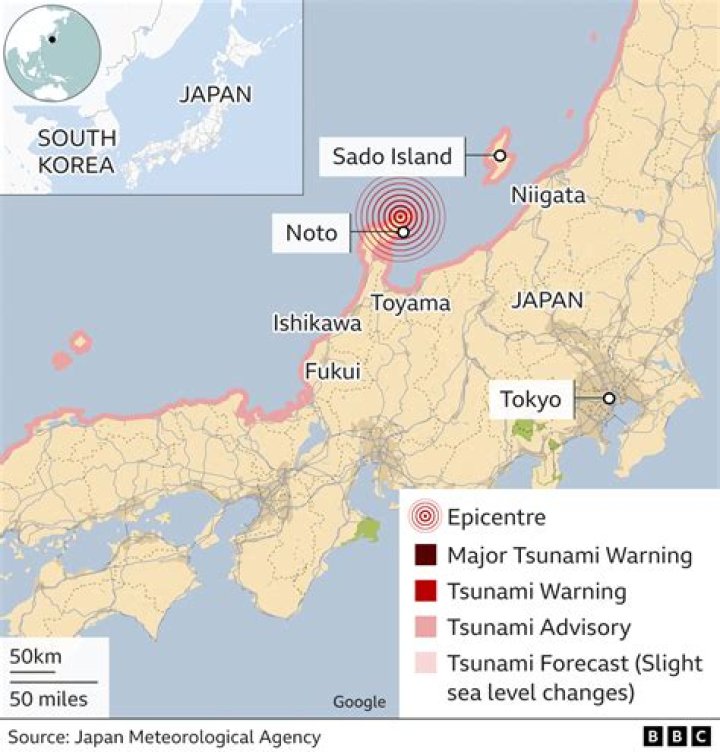 Did Japan have a tsunami today