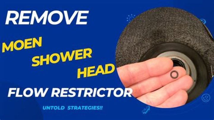 Do Moen shower heads have flow restrictors?