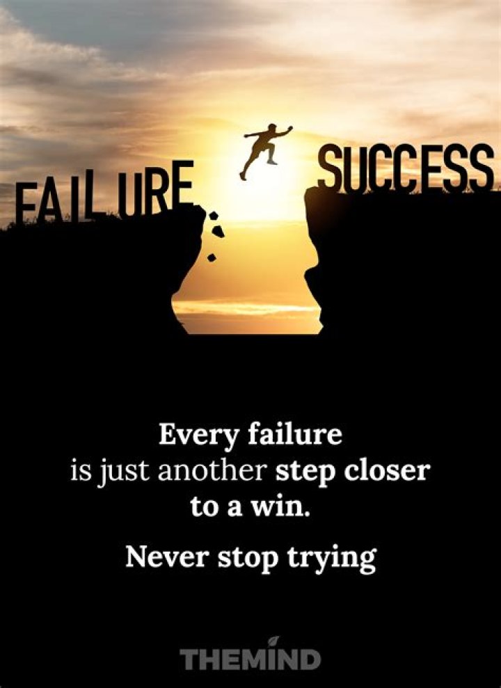 Does success comes only after failure