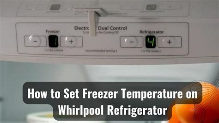 How do I adjust the temperature on my Whirlpool freezer