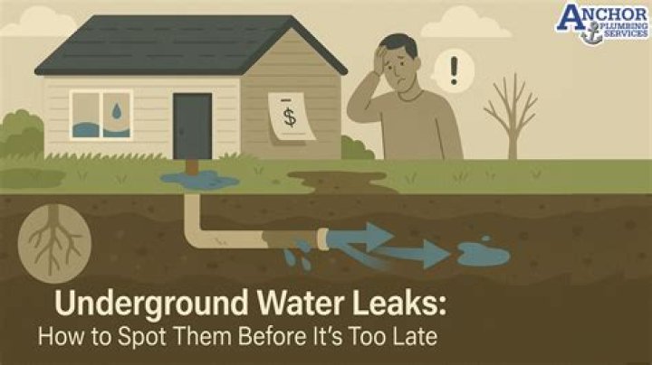 How do I find an underground water leak in my house?