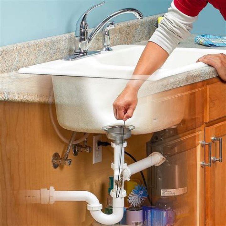 How do I fix a sink drain backup?