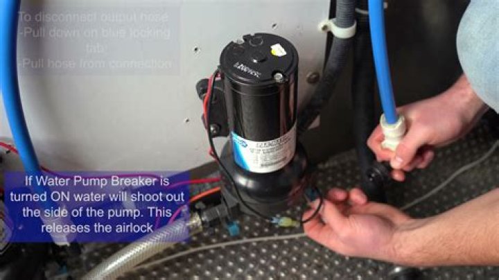 How do I get rid of an airlock in my shower pump?