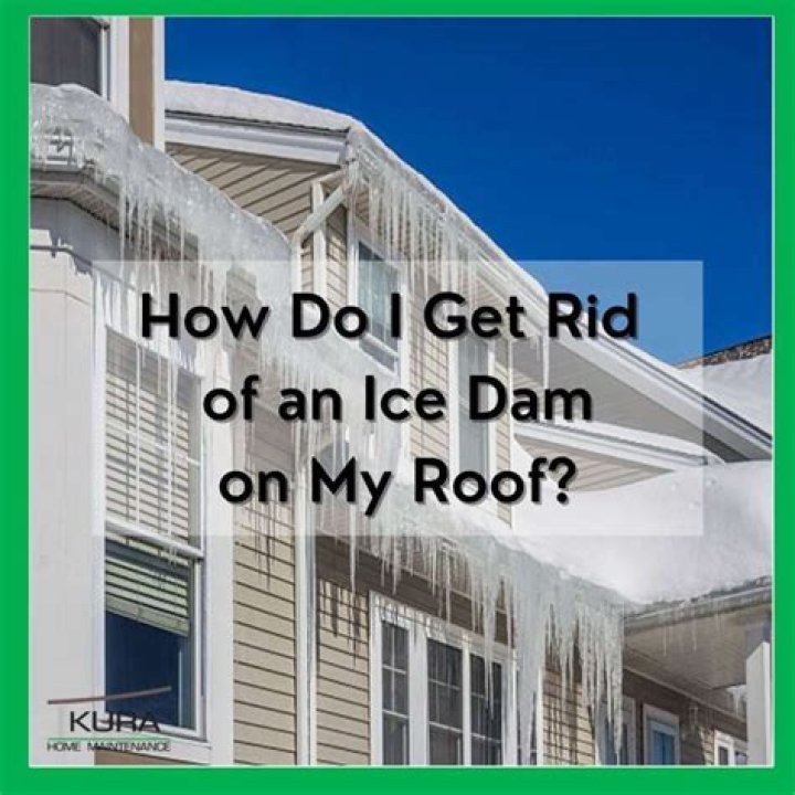 How do I get rid of an ice dam
