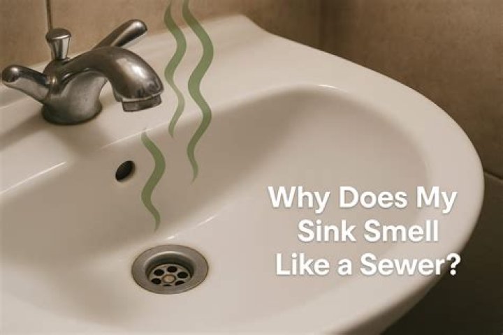 How do I get the sewer smell out of my bathroom sink?
