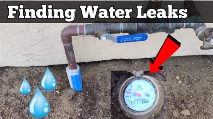 How do I know if I have a water leak on my property?