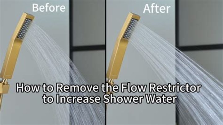 How do I remove the flow restrictor from Hansgrohe clubmaster shower head?