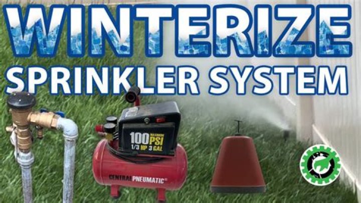 How do I turn on my sprinkler system after winterizing?