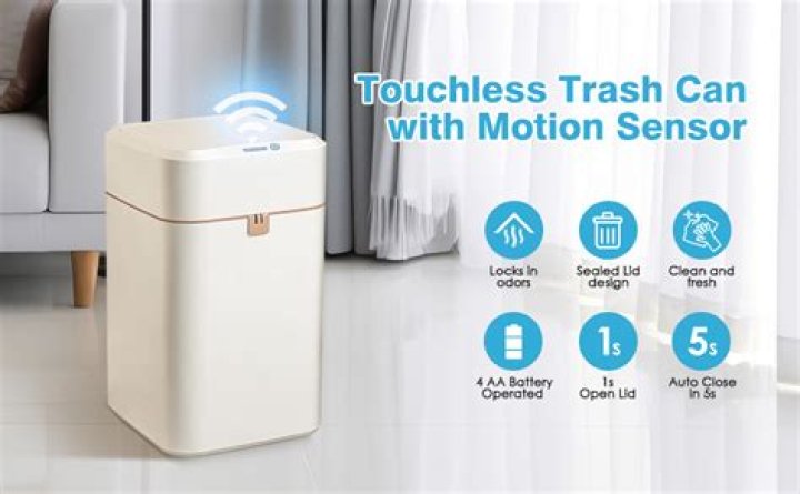 How do motion sensor trash cans work
