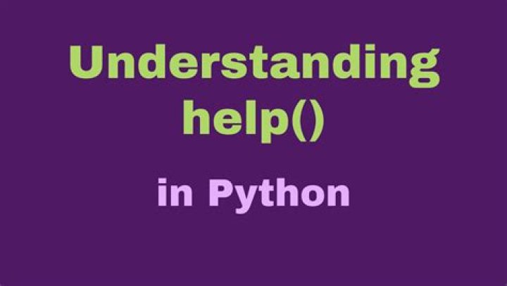 How do we use the help () function in Python