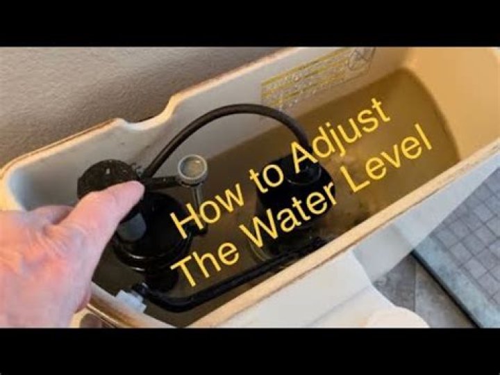 How do you adjust a water lever?