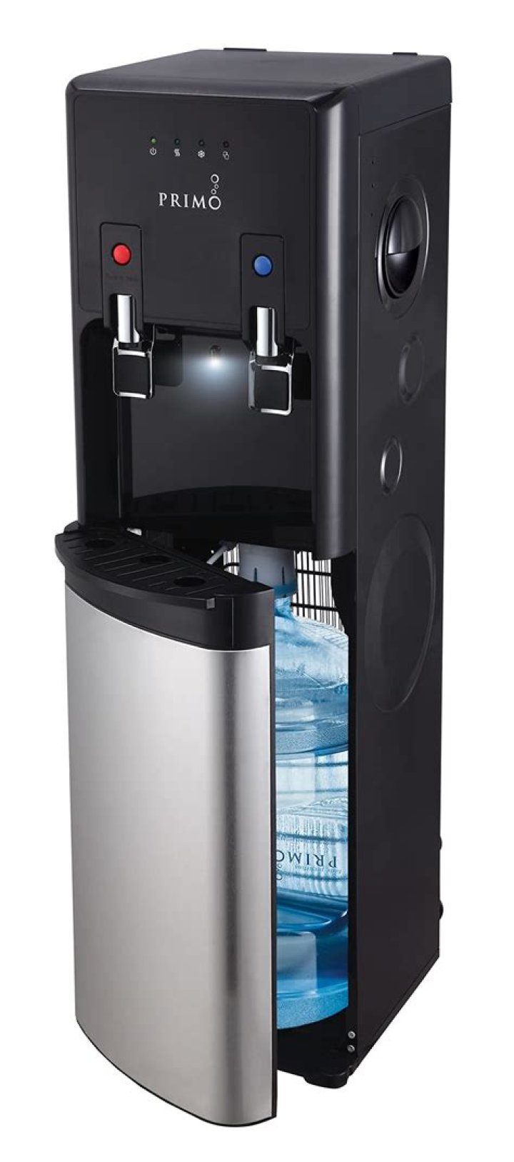 How do you clean a bottom loading Primo water dispenser