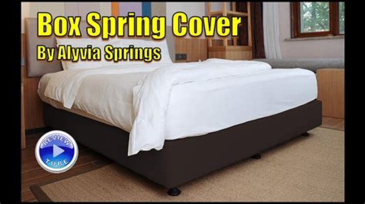 How do you cover an exposed box spring