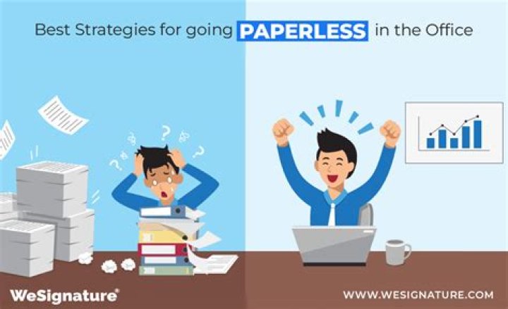 How do you encourage a paperless office