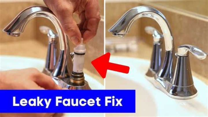 How do you fix a leaky bathroom faucet handle?