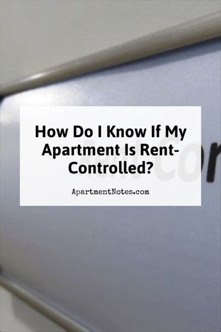 How do you know if your apartment is rent controlled
