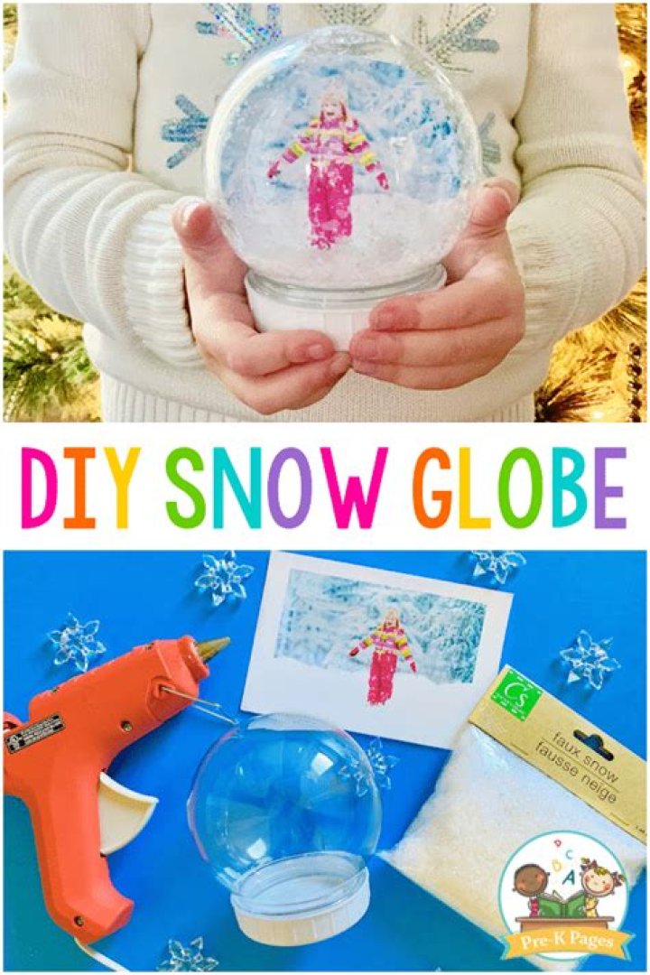 How do you make a snow globe with pictures