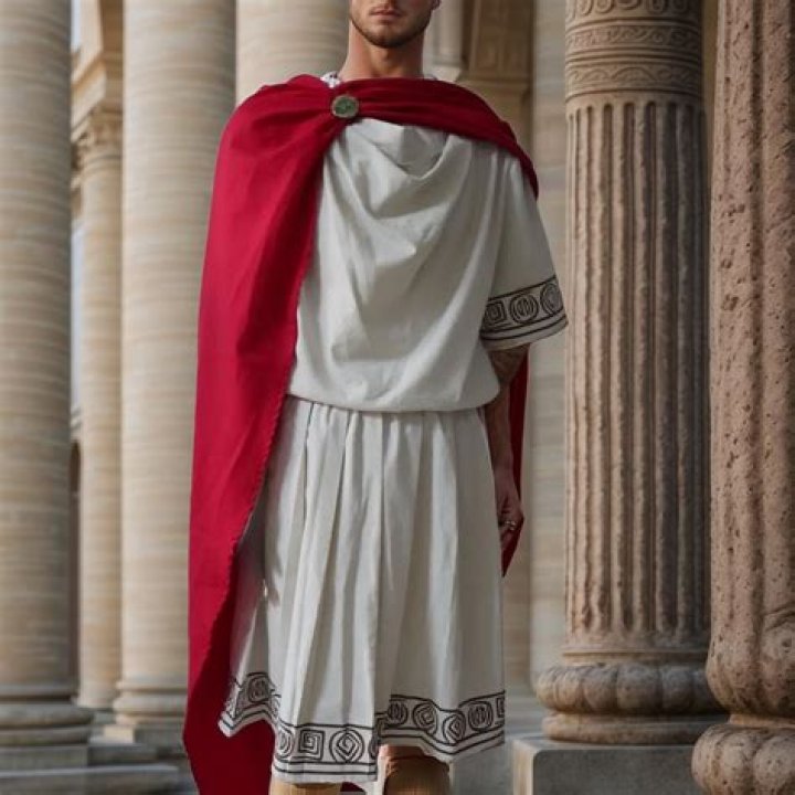 How do you make a toga costume for a man