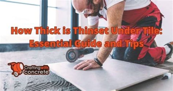How do you measure Thinset thickness