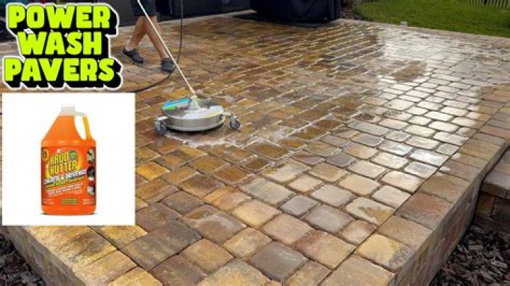 How do you pressure wash pool pavers