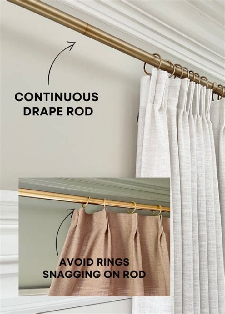 How do you reinforce long curtain rods