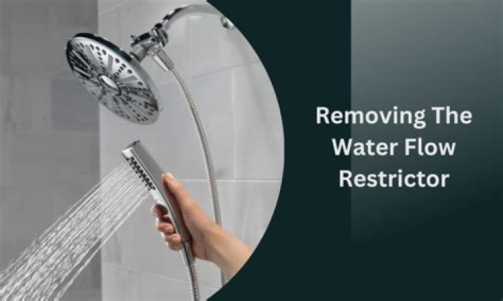 How do you remove a water flow restrictor?