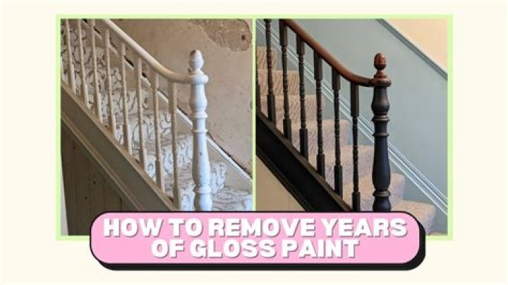 How do you remove gloss paint from walls