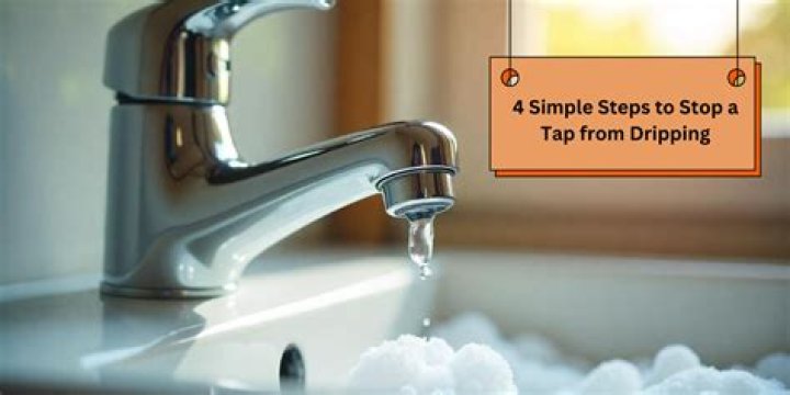 How do you stop a tap from dripping water?