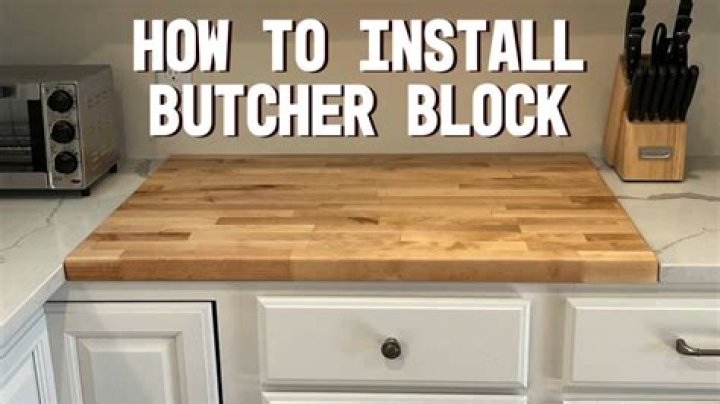 How do you support a butcher block overhang