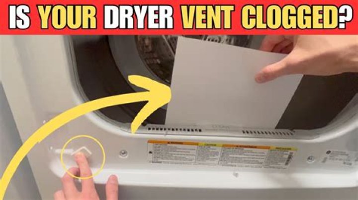 How do you tell if a dryer vent is clogged
