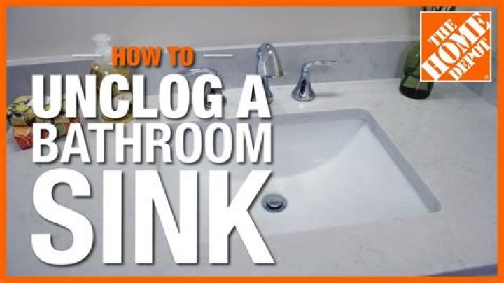 How do you unclog a bathroom sink without taking it apart?