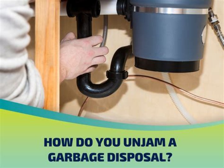 How do you unjam a Waste King disposal?