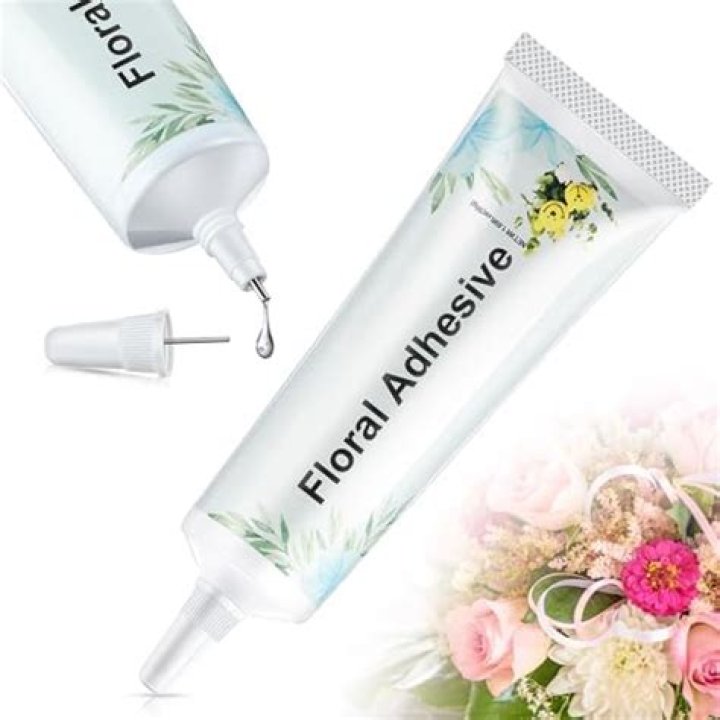How do you use floral adhesive