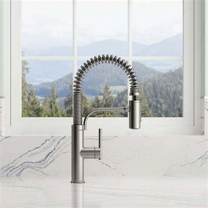 How does a Kohler pull down faucet work?