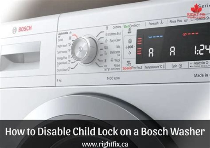 How does child lock work on a washing machine?
