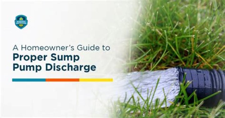 How far out from the house should the sump pump discharge be?