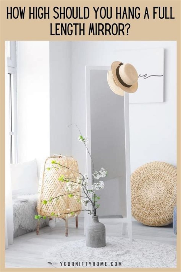 How high should you hang a mirror on the wall
